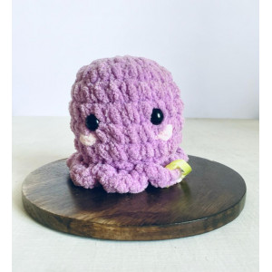 Kawaii Lavender mini Octupus doll - IRA Homespun